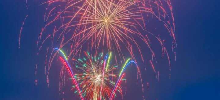 Feu d'artifice de Noël
