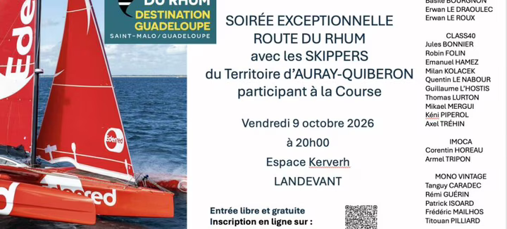Soirée exceptionnelle Route du Rhum avec les skippers