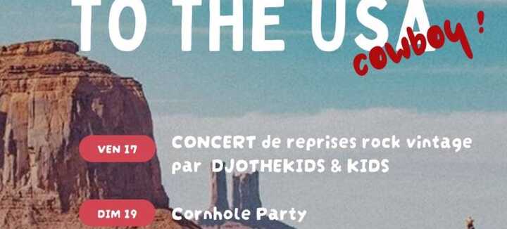 Welcome to the USA - Concert Djothekids & Kids - Cornhole party