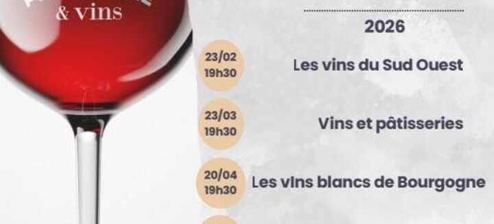 Cours d'oenologie "les accords mets et vins"
