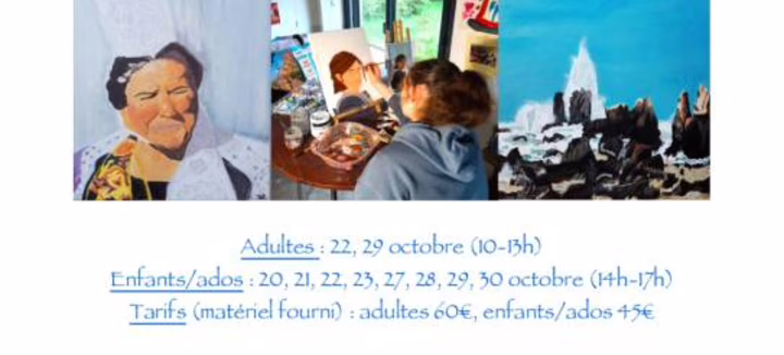 Stage enfant : Dessin et peinture à l'huile "Les Peintureux"