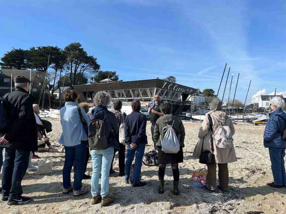 Visite au yacht-club, Carnac 
