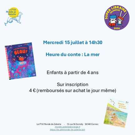 heure conte 15 juillet