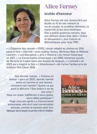 Alice Ferney ECUME DES LIVRES 2026