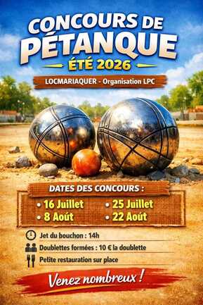Concours de pétanque LOC ete 2026