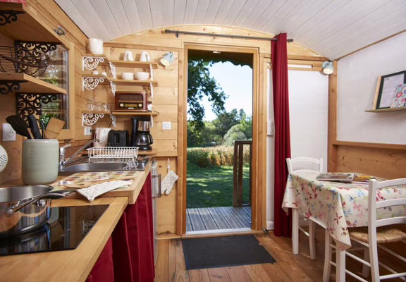 Crach_La Ferme de Kerino_Roulotte Sejour