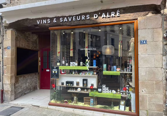 Vins & Saveurs d'Alré - vitrine